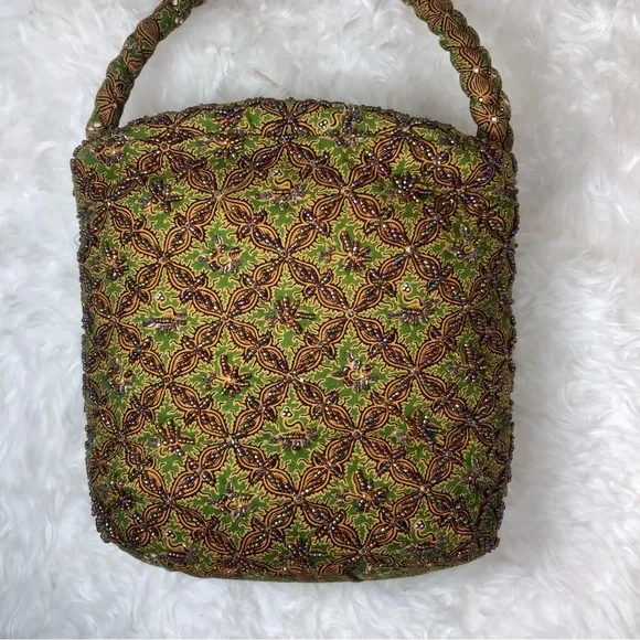 BELLASIMA BEADED FABRIC BAG - Picture 3 of 13